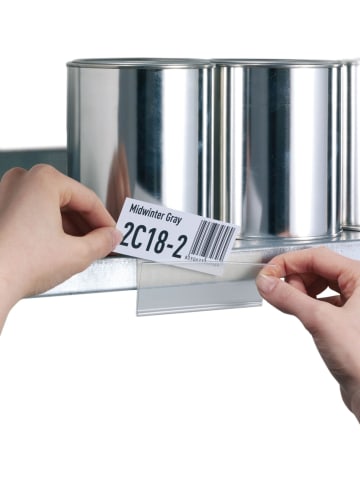 Durable Beschriftungsschiene Scanfix selbstklebend 200x40mm transparent