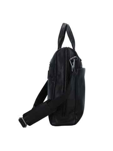 Greenburry Fiorentina Aktentasche Leder 41 cm Laptopfach black