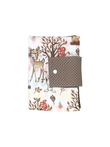 Land-Juwelen Windeltasche Handmade Waldtiere in braun