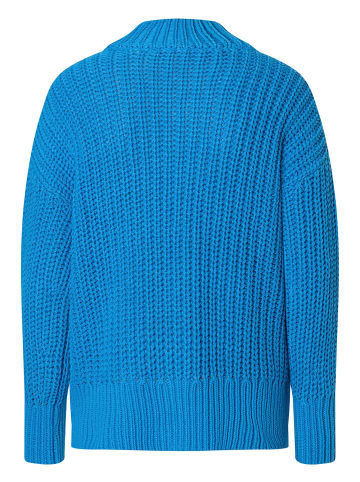 More & More Grobstrickpullover in blau