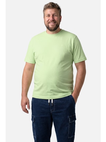 Men Plus Kurzarm T-Shirt in zartgrün