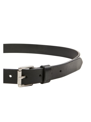 Camel Active Ledergürtel mit glatter Oberfläche in Schwarz