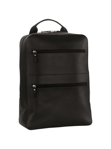 Leonhard Heyden Dakota Rucksack Leder 42 cm Laptopfach in schwarz