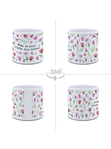 Mr. & Mrs. Panda Pflanzkübel Groß Memo an Mich Liebe dich selbst... in Weiß