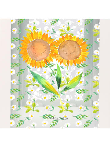 Mr. & Mrs. Panda Teelichtglas Blume Sonnenblume ohne Spruch in Transparent