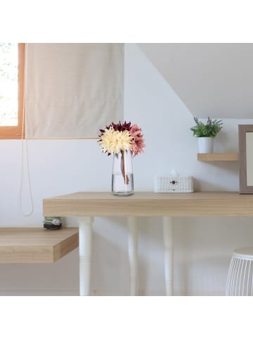 relaxdays Vase in Transparent - (H)21,5 x Ø10 cm