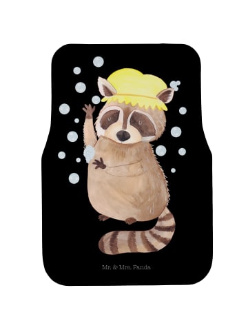 Mr. & Mrs. Panda Automatte Waschbär ohne Spruch in Schwarz