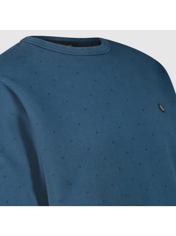 Twinlife Sweater Crew Allover print in Blau