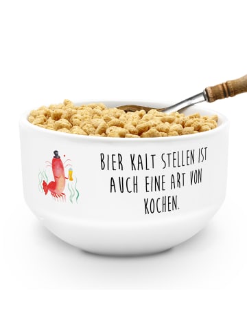 Mr. & Mrs. Panda Obstschale Hummer Weizen mit Spruch in Weiß