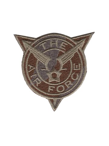 Catch the Patch Air Force Militär ArmyApplikation Bügelbild inBraun