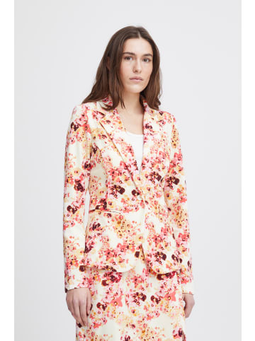 ICHI Blazer IHKATE Regular fit in Calypso Coral Flower aop