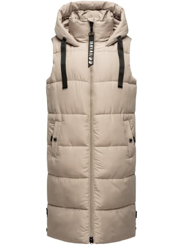 Navahoo Steppweste Schnuffelchen in Taupe