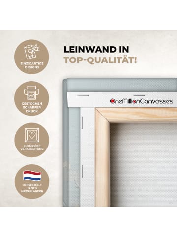 OnlyWow Leinwand Bilder Goldfarben