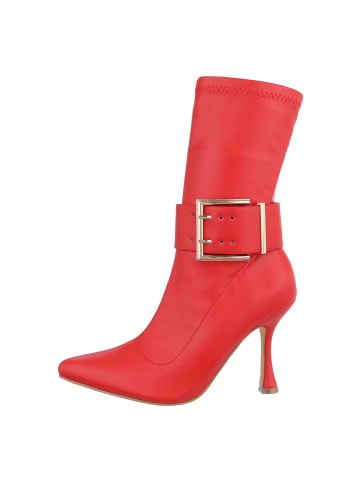 Ital-Design Stiefelette in Rot