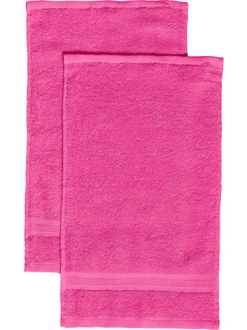 REDBEST Frottier Gästetuch 2er-Pack Chicago in pink