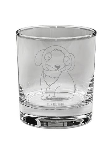 Mr. & Mrs. Panda Whiskyglas Hund Entspannen ohne Spruch in Transparent