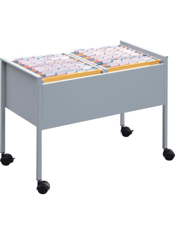 Durable Hängemappenwagen Economy 100 Duo metallic silber