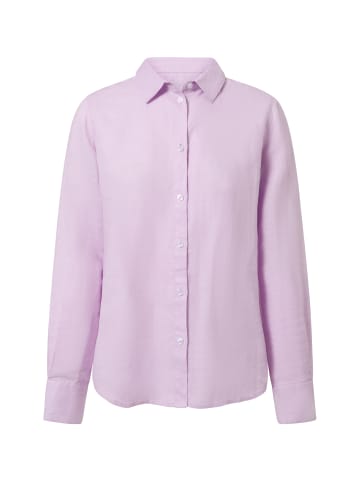 CASH-MERE.CH Leinen Hemd Langarm in Hellpink