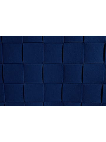 N8WERK Aufbewahrungskorb Filz 35x25x25cm dunkelblau mit Henkel Blau