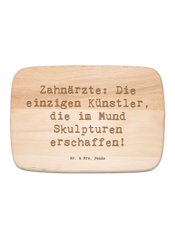 Mr. & Mrs. Panda vesperbrett Spruch Zahnarzt Künstler mit Spruch in Transparent