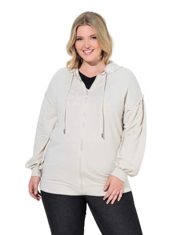 MIAMODA Sweatjacke in graubeige