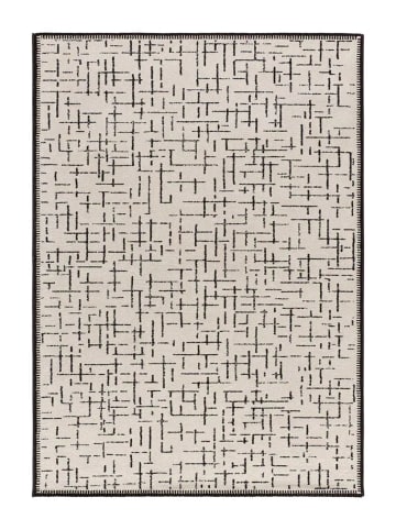 Atticgo Kurzflor-Teppich RETRO in weiß