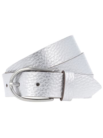 Vanzetti Gürtel Leder silber-metallic