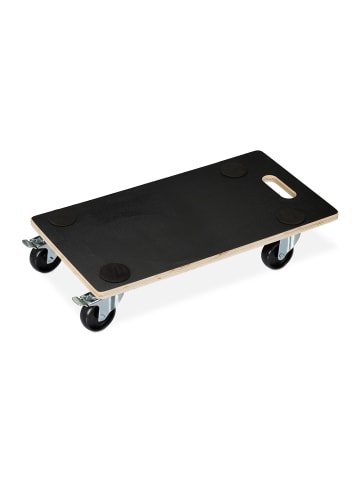 relaxdays Transportroller in Schwarz