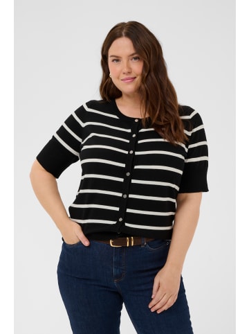 KAFFE curve Strickjacke KClizzy Regular fit in Chalk/Black Stripe