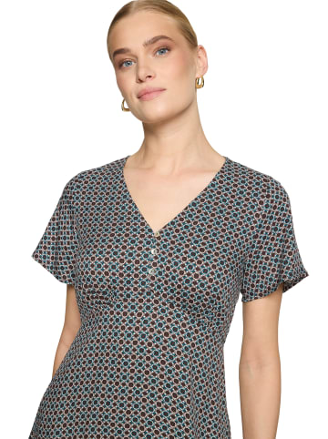 Zero  Minikleid mit Print in Brown/Cream