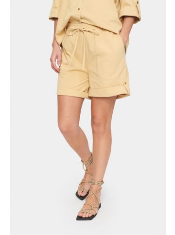 SAINT TROPEZ Shorts ZalindaSZ Gerade Passform in Croissant