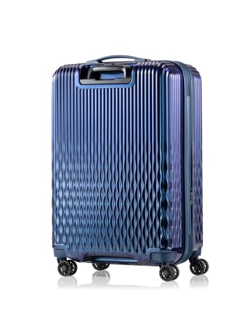 Pack Easy Flow 4 Rollen Trolley M 66 cm mit Dehnfalte in moroccan blau