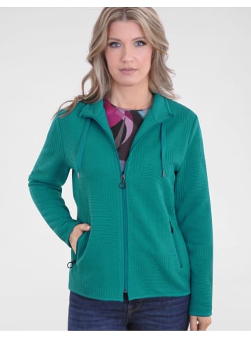 Navigazione Sweatjacke in petrol