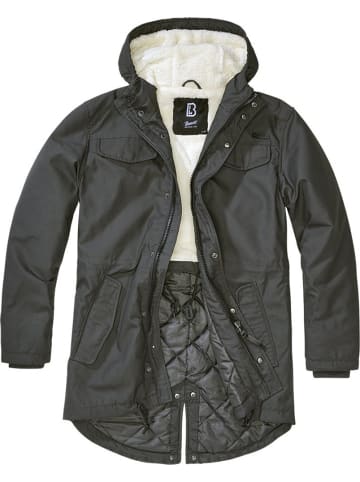 Brandit Jacke "Marsh Lake Teddyparka" in Grau