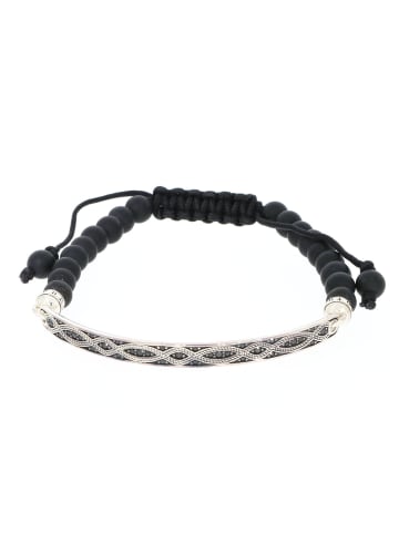 Thomas Sabo Armband "schwarzer Love Knot" in Silber