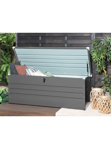 Beliani Truhe CEBROSA in Grau - (W) 165 x (H) 63 x (L) 70 cm
