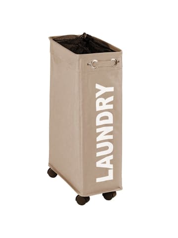 Wenko CORNO Wäschekorb, Behälter 43 l - Farbe taupe in Beige, 40 x 60 x 18 cm