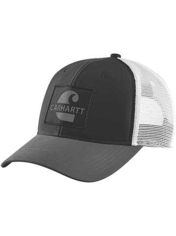 CARHARTT  Cap Canvas Mesh Core in Schwarz/weiß