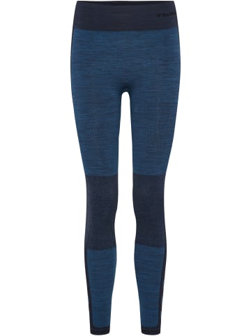 Hummel Hummel Leggings Hmlclea Yoga Damen Atmungsaktiv Feuchtigkeitsabsorbierenden Nahtlosen in INSIGNIA BLUE MELANGE