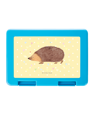 Mr. & Mrs. Panda Bentobox Igel Herzen ohne Spruch in Gelb Pastell