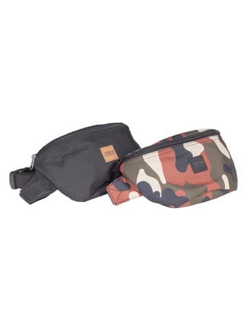 Urban Classics Urban Classics Unisex Hip Bag 2-Pack in blk/rustycamo