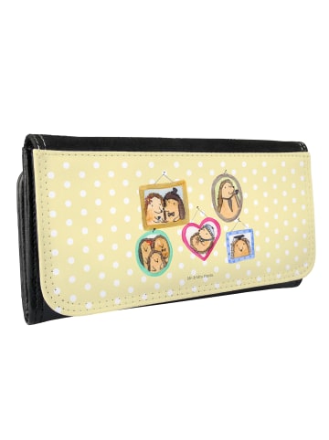 Mr. & Mrs. Panda Wallet Igel Familie ohne Spruch in Gelb Pastell