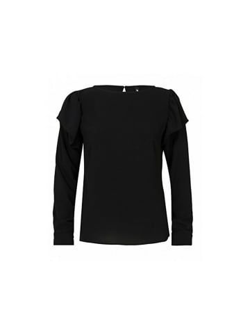 eksept Langarmbluse für Damen in schwarz in schwarz