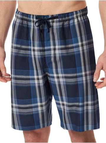 Schiesser Pyjamahose Bermuda - Mix + Relax in Dunkeblau