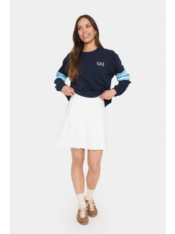 SAINT TROPEZ Trackjacket-sweat JinnySZ Oversize fit in Baritone Blue