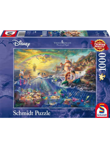 Schmidt Spiele Thomas Kinkade, Disney Kleine Meerjungfrau Arielle. 1000 Teile Puzzle