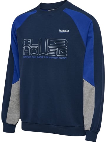 Hummel Pullover "Hmloversized Iconic Crew CH" in Blau