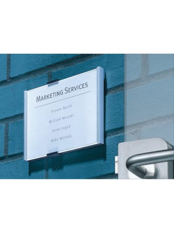 Durable Türschild 210x148,5mm silber