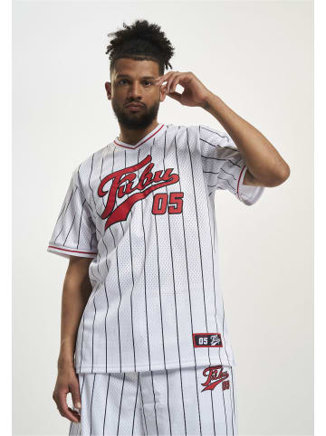 FUBU Mesh Tee in red/black