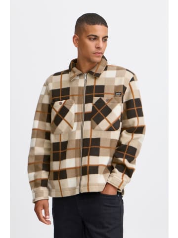 BLEND Hemdjacke BHShirt Fleece in Braun